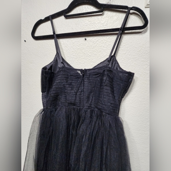 Lulus Convincingly Graceful Black Tulle Sleeveless Maxi Dress Wedding Party Prom - Picture 9 of 9